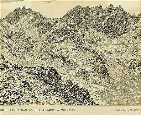 "Bidein Druin Nan Ramh and Sgurr A' Mhadaish"