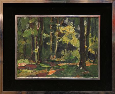 Sample artwork by Irene Barsin (1917 - 2004), known for figure, landscape, nature morte painting - View similar artists and auction records