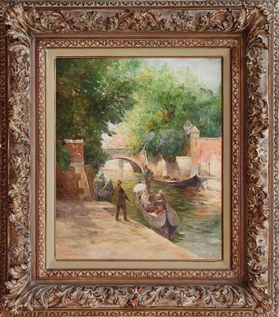 View of Venice by Gustave Halbart - Auction record, sale price, and art valuation. Compare with similar artists and explore comparable artworks.