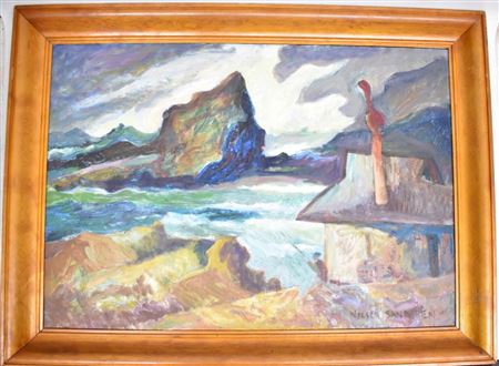Coast by Nelson Sandgren - Auction record, sale price, and art valuation. Compare with similar artists and explore comparable artworks.
