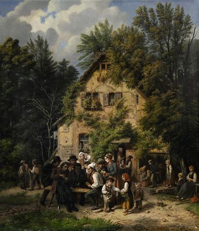 Vor der Schenke