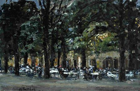 Sample artwork by Max Zettler (1886 - 1926), known for land-and cityscape painting - View similar artists and auction records
