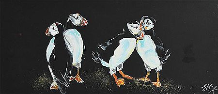 Puffins by Eileen McKeown - Auction record, sale price, and art valuation. Compare with similar artists and explore comparable artworks.