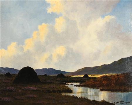 Boglands Connemara by Douglas Alexander - Auction record, sale price, and art valuation. Compare with similar artists and explore comparable artworks.
