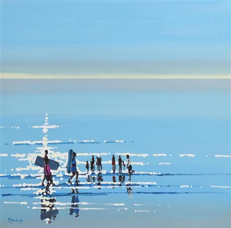 Into the Light by John Morris - Auction record, sale price, and art valuation. Compare with similar artists and explore comparable artworks.