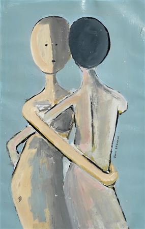 The Second Embrace by John Desmond - Auction record, sale price, and art valuation. Compare with similar artists and explore comparable artworks.