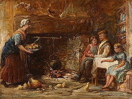 A Happy Home, Co. Donegal (1903) by Francis S Walker - Auction record, sale price, and art valuation. Compare with similar artists and explore comparable artworks.