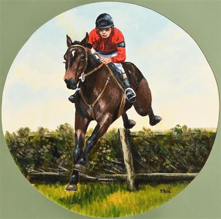 Sample artwork by Frank Feld (1980s), known for painting - View similar artists and auction records