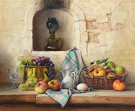 Still Life - Fruits on Tabletop