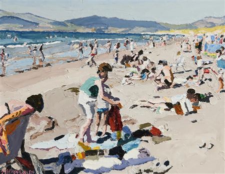 Summer Crowds on Rossbeigh Beach, Kerry