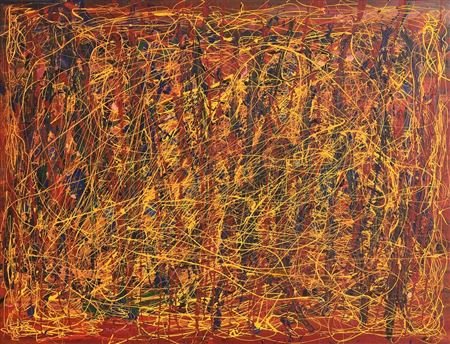 Jackson Pollock's Blue Poles by David Wilson - Auction record, sale price, and art valuation. Compare with similar artists and explore comparable artworks.
