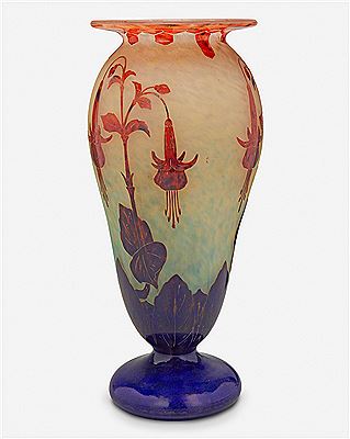 Le Verre Français Glass "Fuschia" Vase