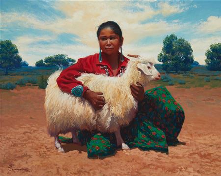 "Special Nany [Sic] Goats," 1993 by Redwing Nez - Auction record, sale price, and art valuation. Compare with similar artists and explore comparable artworks.