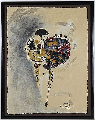 Sample artwork by Jose Pires (Born 1955), known for painting - View similar artists and auction records