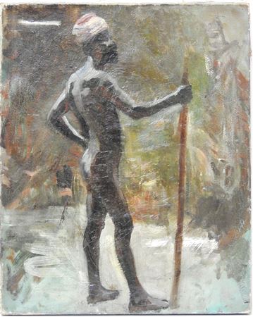 Académie d'homme noir, c. 1905