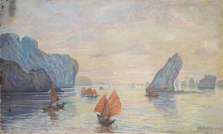 La baie d’Halong animée by Michel Georges-Michel - Auction record, sale price, and art valuation. Compare with similar artists and explore comparable artworks.