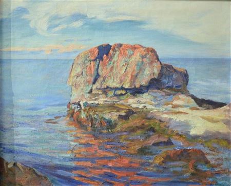 Sample artwork by Edward Reynolds Kingsbury (1855 - 1940), known for landscape and marine painting, mural - View similar artists and auction records
