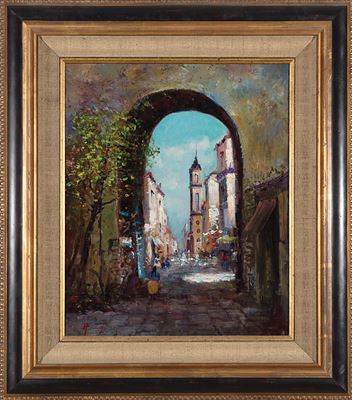 "View Through Archway"