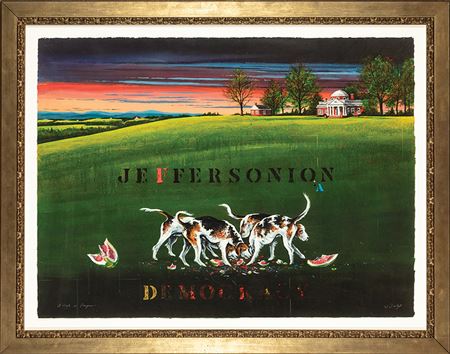 "Jeffersonian Democracy: A Work In Progress" by William Ralph (Bill) Dunlap - Auction record, sale price, and art valuation. Compare with similar artists and explore comparable artworks.