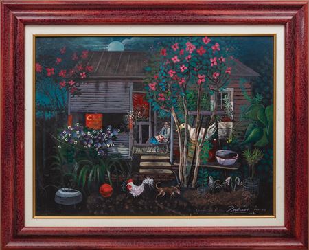 "Clementine Hunter and Her House From Life, Melrose, June 4th-5th", 1970