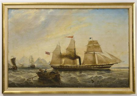 Ships in a harbor