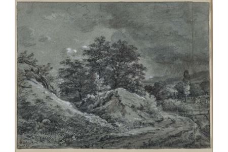 Path through a hilly landscape