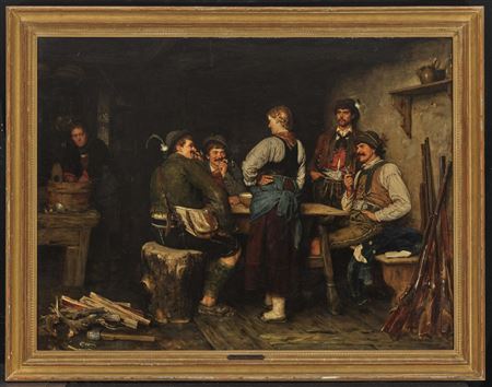 Wilderer in der Sennhütte