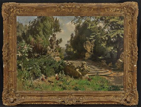 Im Schlossgarten Veitshöchheim by Carl Julius Emil Ludwig - Auction record, sale price, and art valuation. Compare with similar artists and explore comparable artworks.