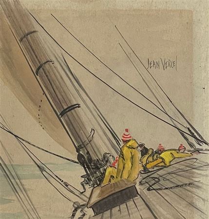 Regatta scene by Jean Vercel - Auction record, sale price, and art valuation. Compare with similar artists and explore comparable artworks.