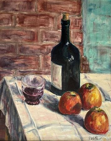 Nature morte à la bouteille de vin by Gaston Joseph Wallaert - Auction record, sale price, and art valuation. Compare with similar artists and explore comparable artworks.