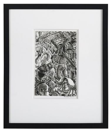 "Hippie Jesus with Penitents on Saint Ann Street", 2018 by Michael Meads - Auction record, sale price, and art valuation. Compare with similar artists and explore comparable artworks.
