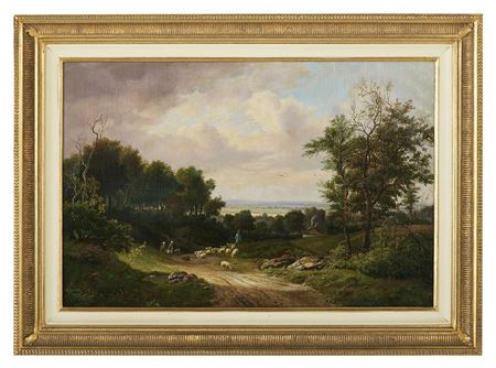"Shepherds on a Country Road"