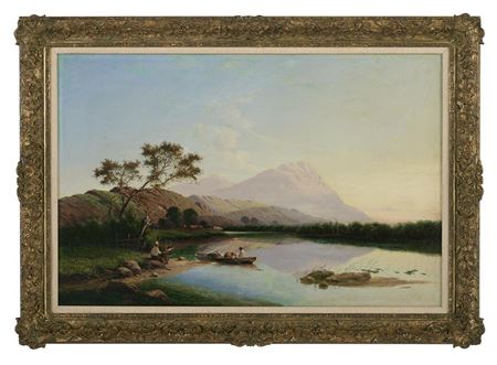 "Fishing on Loch Kinardochy with Mt. Schiehallion, Scotland in the Distance" by Edwin Henry Boddington Jr - Auction record, sale price, and art valuation. Compare with similar artists and explore comparable artworks.