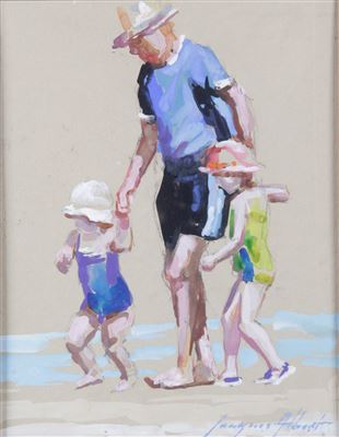 Children playing with their father by Jacques Albert - Auction record, sale price, and art valuation. Compare with similar artists and explore comparable artworks.