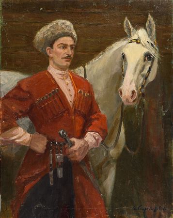 Portrait of Mukhtabek Kantemirov (circus artist and actor)