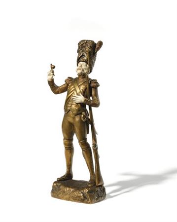 Sample artwork by Georges Omerth (1895 - 1925), known for art nouveau and art deco figure, animalier and statuette sculpture - View similar artists and auction records