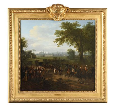 Nterview of Napoleon I with a delegation from Württemberg before Esslingen by Louis Étienne Watelet - Auction record, sale price, and art valuation. Compare with similar artists and explore comparable artworks.
