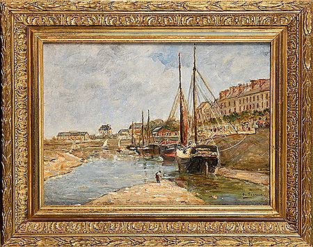 Trouville, La Touque at low tide