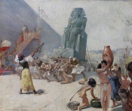 ''Beim Bau der Pharonenstadt''