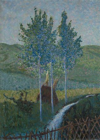 Alberi e ruscello