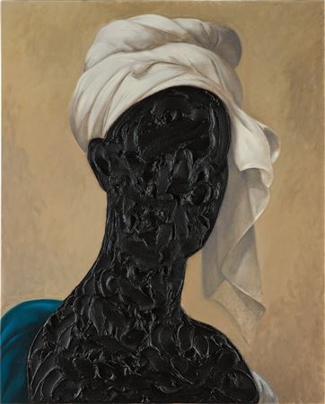 Sample artwork by Titus Kaphar (Born 1976), known for african-america narrative artwork - View similar artists and auction records