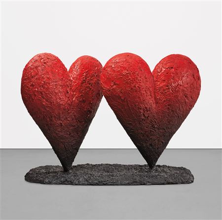 Twin 6' Heart by Jim Dine - Auction record, sale price, and art valuation. Compare with similar artists and explore comparable artworks.