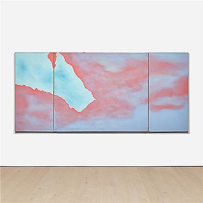 Untitled (Torn Cloud Triptych) by Joe Goode - Auction record, sale price, and art valuation. Compare with similar artists and explore comparable artworks.