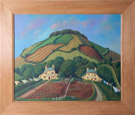 'Two Cottages' by Jo March - Auction record, sale price, and art valuation. Compare with similar artists and explore comparable artworks.
