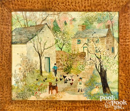 Country houses with figures (2)
