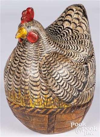 Hen on a nest