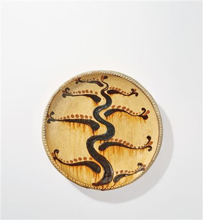 Early dish with tree