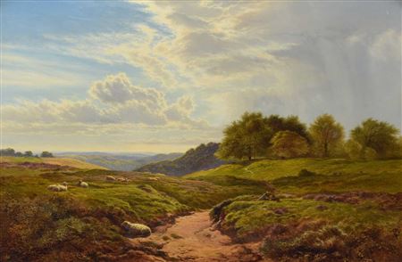 "Coldharbour near Tatsfield, Surrey - Approach of a Summer Shower