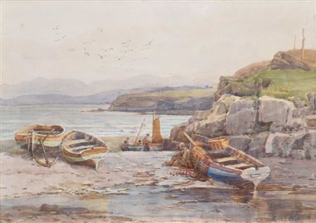 "Moelfre Bay, Isle of Anglesey" by Walter Eastwood - Auction record, sale price, and art valuation. Compare with similar artists and explore comparable artworks.