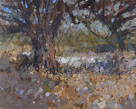 "Greek Landscape with Goats" by Donald McKinlay - Auction record, sale price, and art valuation. Compare with similar artists and explore comparable artworks.